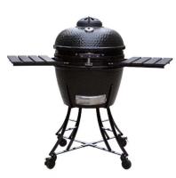 le noir de GV de 56cm gril de Kamado de 22 pouces a glacé la surface de traitement