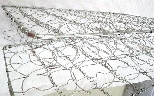 High - Strength Electroplated Silver Bright Mesh Sofa Seat Bag , Anti - Rust Spring Seat Bag Liner