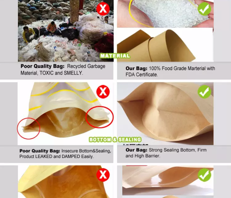 400g Matte Aluminized Foil Ziplock Bags For Dry Food