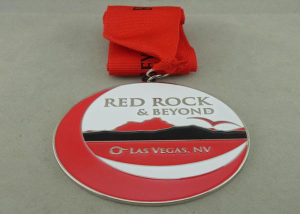 Customized Red Rock & Beyond Soft Ribbon Medals By Die Casting