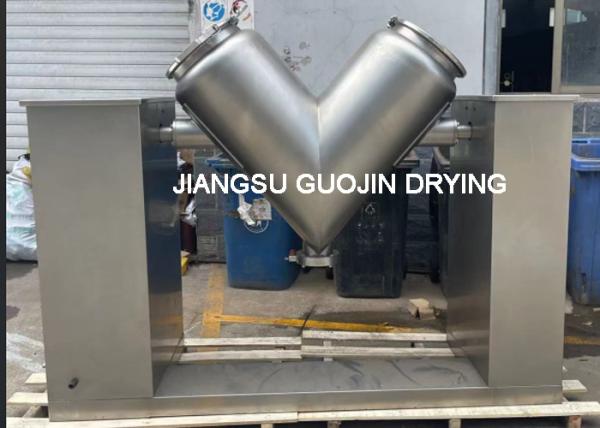 1600kg Loading Weight Double Jacket Chemical Machinery V Mixer
