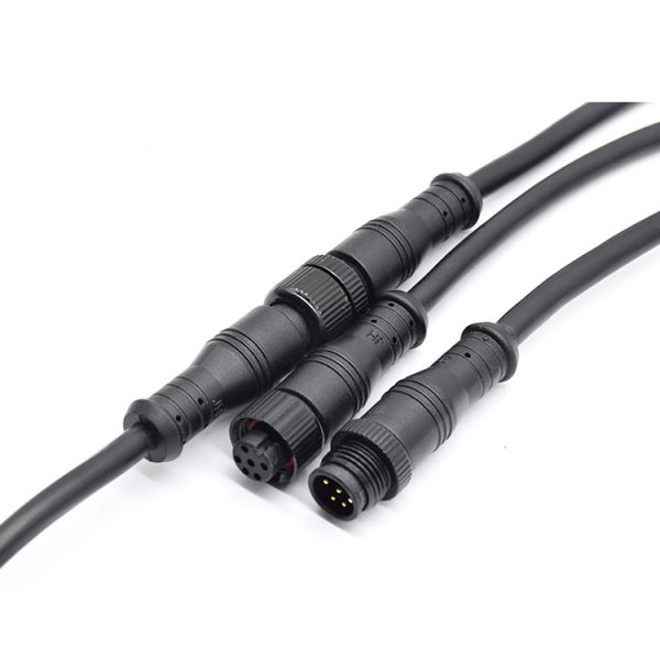M12 Waterproof Cable Connector Aviation Head Sensor Male To Female Extension Cable