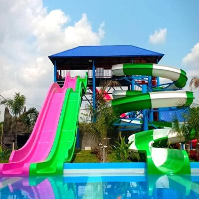 Eco Friendly Fiberglass Water Slide Perfect For Pool Exits In Water Parks And Resorts