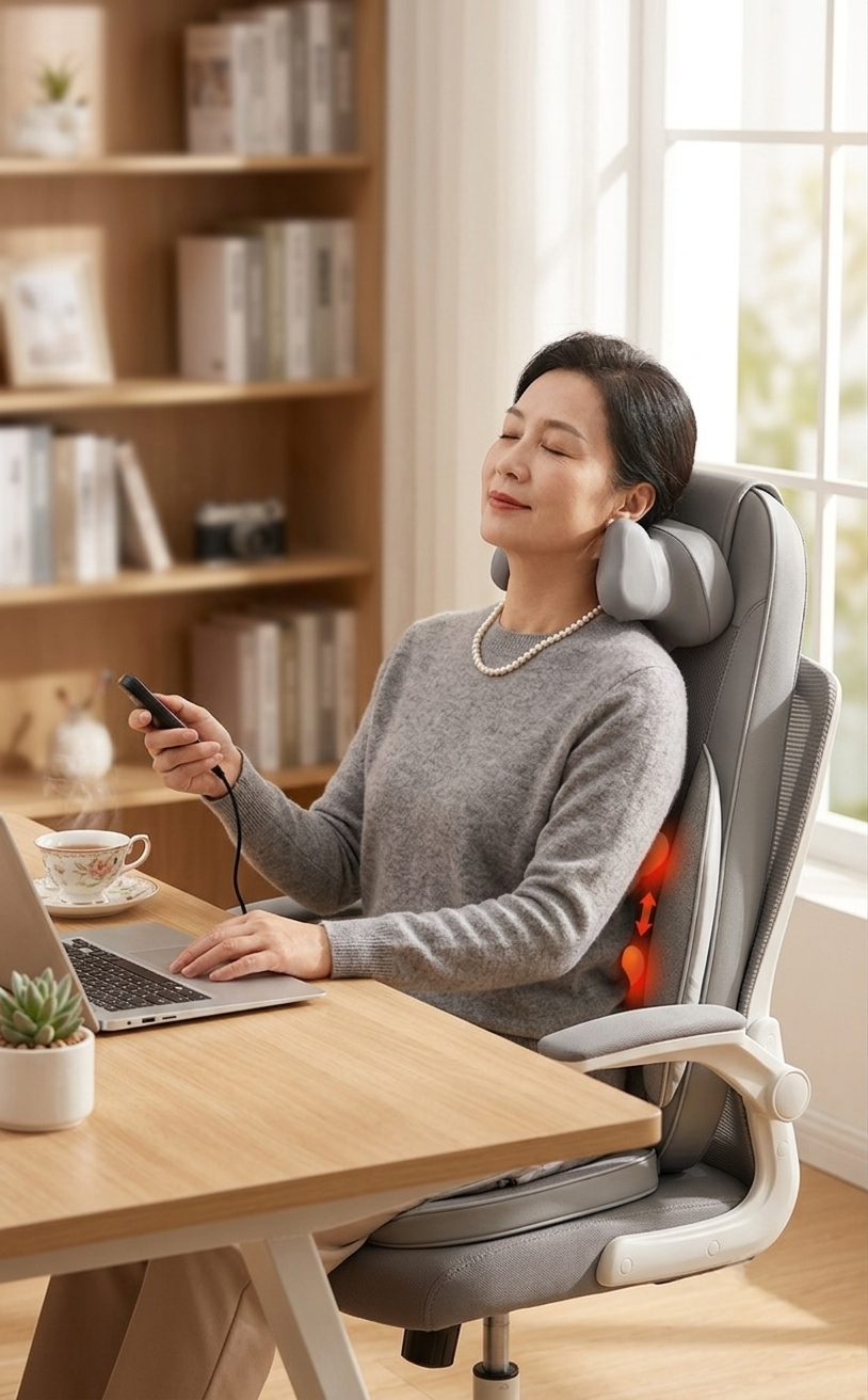 ZN-FT21 Full Body Neck Shoulder and Back Massager Cushion with Heat & High-Frequency Hip Vibration
