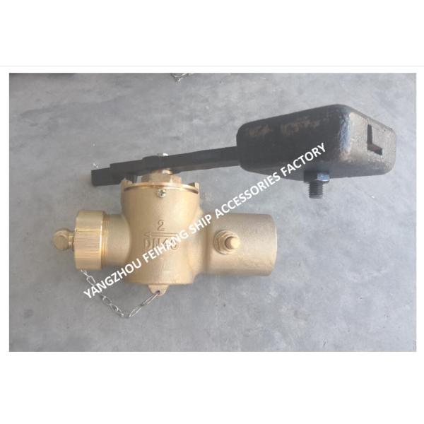 SELF-CLOSING VALVE FOR TANK SOUNDING. WITH VENT VALVE. MODEL-FH-40A MATERIAL - BRONZE