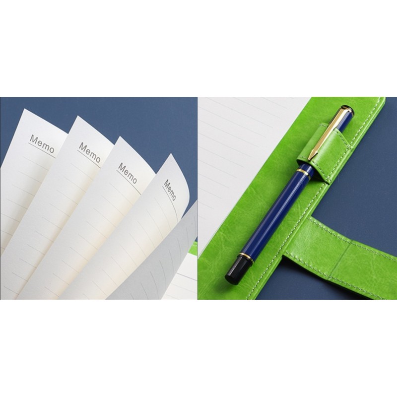 Personalized Leather Bound Planners Notebook Refillable Journal 100gsm