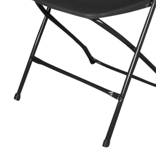 Modern Design Outdoor Waterproof Stackable Black Fan Back Folding Chairs for Events