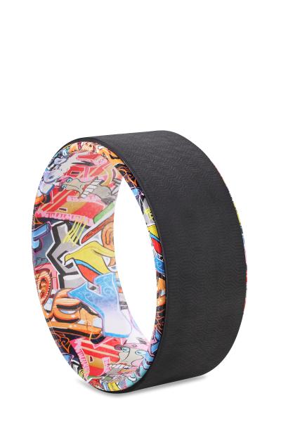 Colourful PC Alloy Yoga Wheel Sweat Resistant High Flexibility Closed Cell TPE Surface