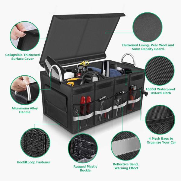 Hot selling Amazing design custom car trunk organizer storage