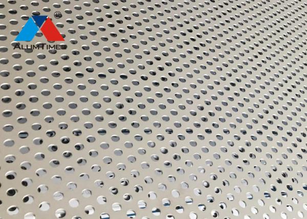 Exterior Decorative Aluminium Perforated Panel For Metro Station Hotel Airport