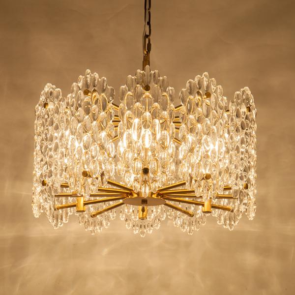 90V JYL-DF-9009 Dia 80cm Postmodern Luxury Crystal Pendant Lamp