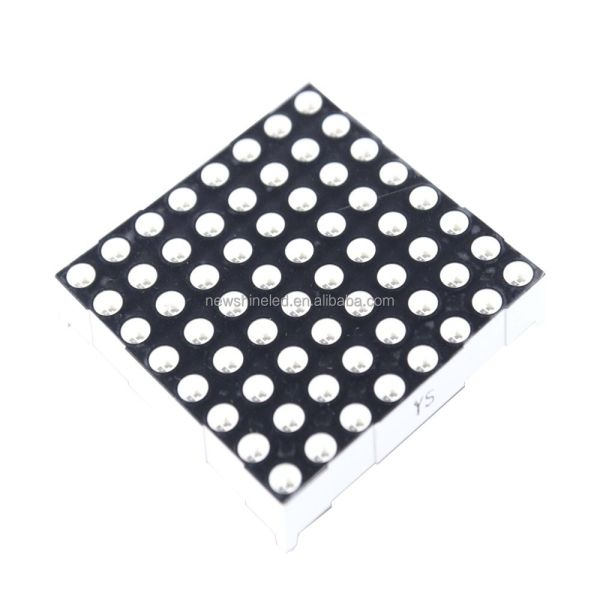 31.8mmx31.8mm 8x8 LED Dot Matrix Display Module Round 3.0mm (Ultra Bright Red/Green/Blue/RGB, Common Anode/Cathode)