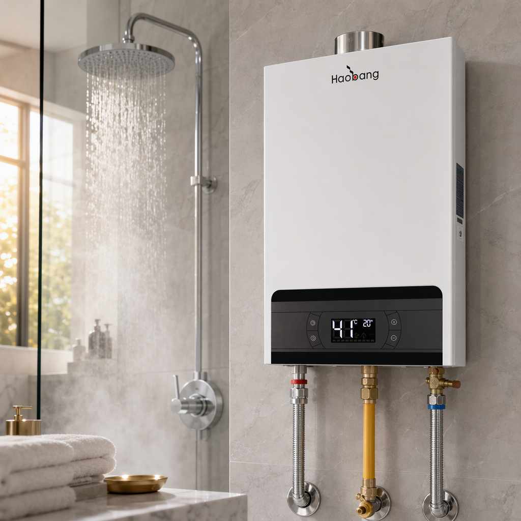 Voltage 220V Forced Exhaust Gas Water Heater Temperature Control Range 35-80 Degree All Color Will Be Heating Solution