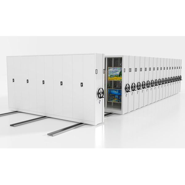 Manual Mobile Shelving Hand Cranked Movable Compact Shelves Archives Compactor Rack System