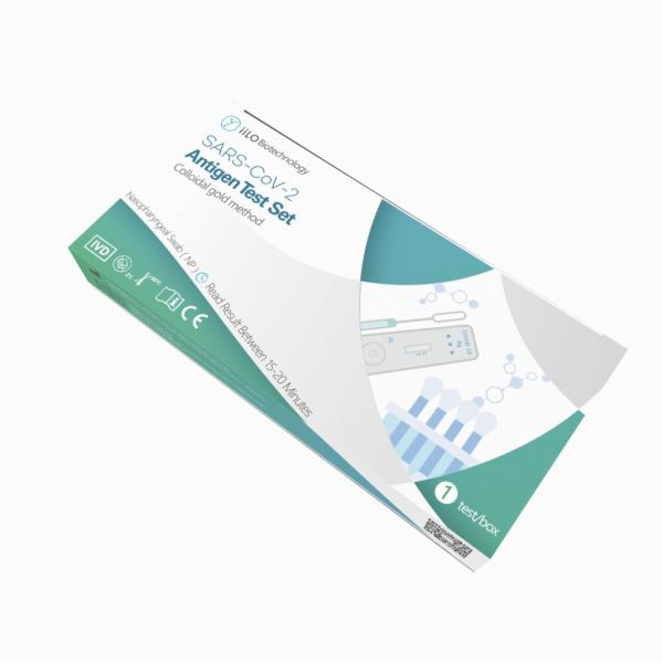 O teste plástico do antígeno SARS-CoV-2 da classe III ajustou o cotonete Nasopharyngeal 1 parte