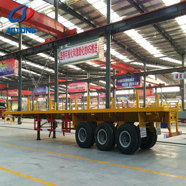 Shipping Container Twistlocks Bolster Platform Flatbed Semi Trailer
