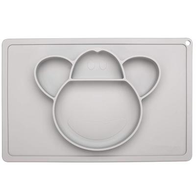 Rectangle Silicone Baby Products Silicon Plates For Babies Infant Placemat