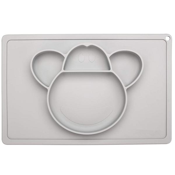Rectangle Silicone Baby Products Silicon Plates For Babies Infant Placemat