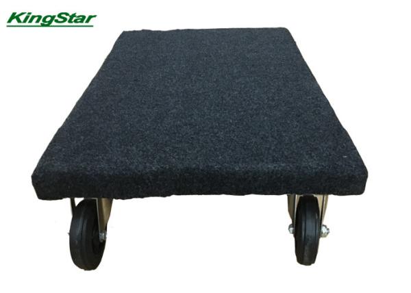 Carpeted Hardwood Movers Dolly , Professional Furniture Platform Dolly Cart