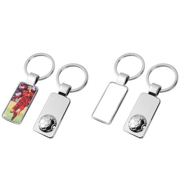 Custom Football Keychains Durable Zinc Alloy Metal Keychain Personalized Souvenirs