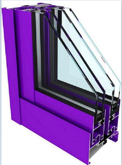 6063 Glue Injection Aluminium Window Frame Extrusions