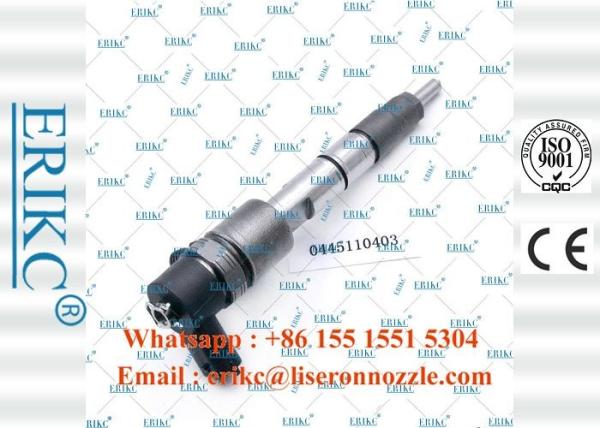 ERIKC 0445110403 Diesel Engine Oil Injector 0 445 110 403 Bosch Fuel Injection 0445 110 403 for QUANCHAI 4D22E41000