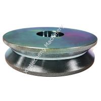 Blue White Steel Roller Wheel Blue White Zinc Plating Custom Machined Parts ISO9001