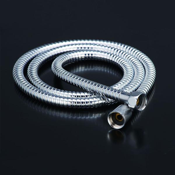 Stainless Steel 304 Flexible Hoses Chrome Plated Spiral Metal Brass Handheld Shower Hose
