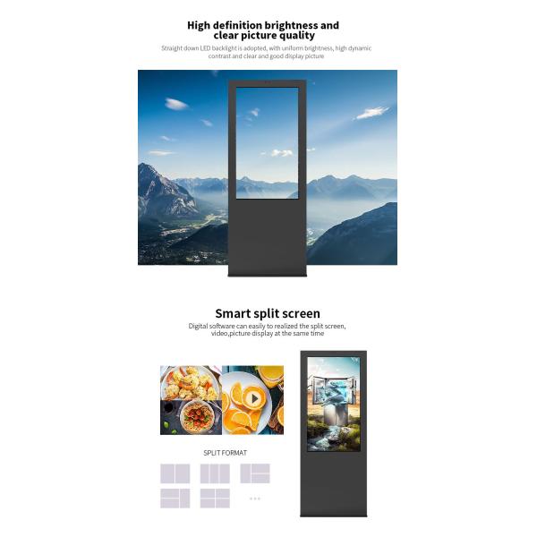 Weatherproof Outdoor Digital Signage Kiosk 42 Inches