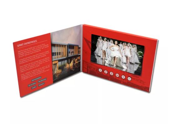Digital lcd marketing displays book with 2.42.84.357910 inch LCD Screen Video Brochure Book Custom Quality Print