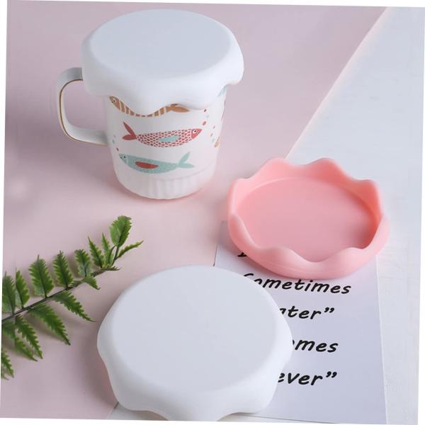 Силиконовые крышки стаканов набор снежного покрытия питьевой горшок антипылевой герметичные крышки кружки для горячего и холодного напитка Силиконовый горячий крышка стакана