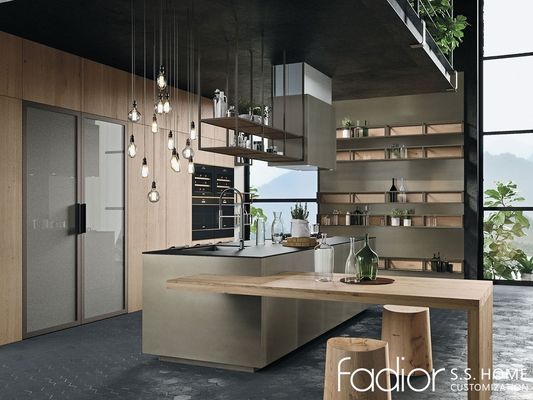 Custom Configurable Stainless Steel Kitchen Cabinet with Island-Centered Planning and Long-Term Value