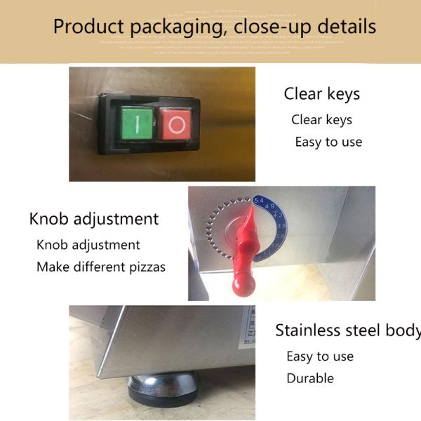 Электрический пиццерийный тестокат APD30 для кухонного оборудования на производственных предприятиях