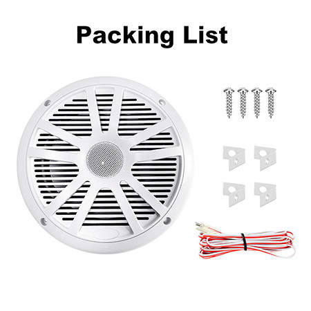 6.5 pouces bateau 2 voies haut-parleur marine IPX4 haut-parleur étanche pour les bateaux à grande vitesse et yachts