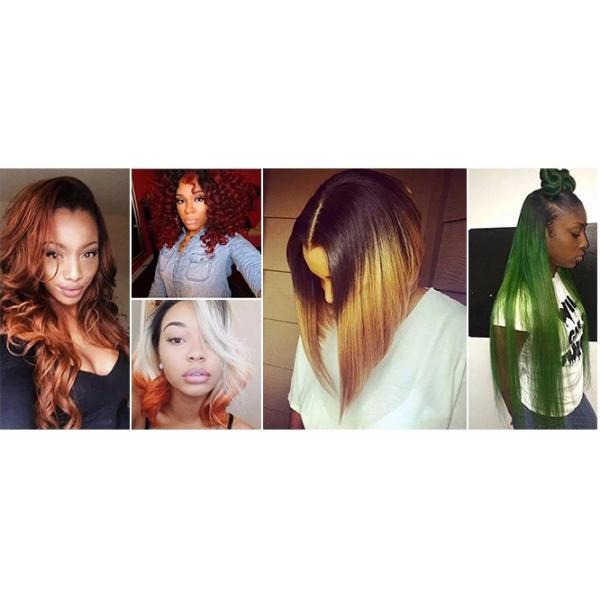 Healthy 100% Malaysian Human Hair Weave Natural Black / Dark Brown From Young Girl