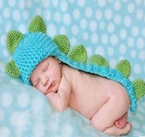 Baby Photography Prop Crochet Cap Beanies Baby Hat Girl Boy Beanies Dinosaur Hats
