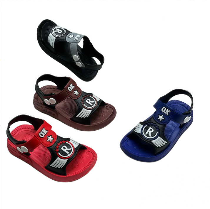 Kids EVA Sandals Cartoon Design - Closed Toe, Anti-Slip and Lightweight
