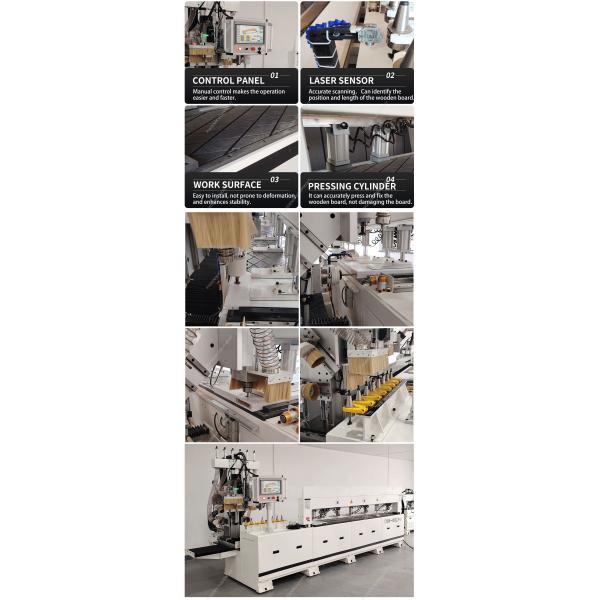 Automatic Thickness Measurement Wood Boring Machine CNC Drilling And Milling Center