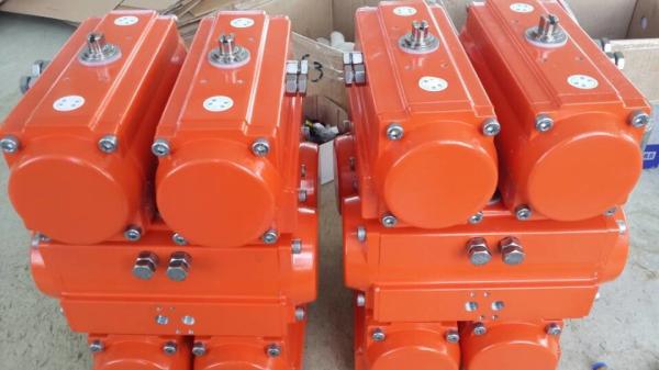 Double Action Single Acting Spring Return Pneumatic Actuator Control Valves