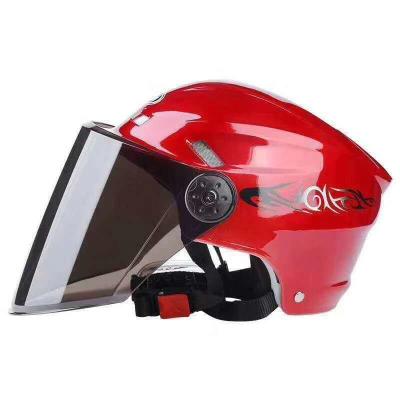 Retro Motorcycle Helmet Fashion Open Half Face Helmet Electric Motorcycle Keep Warm Safe Helmet With CE Certificate