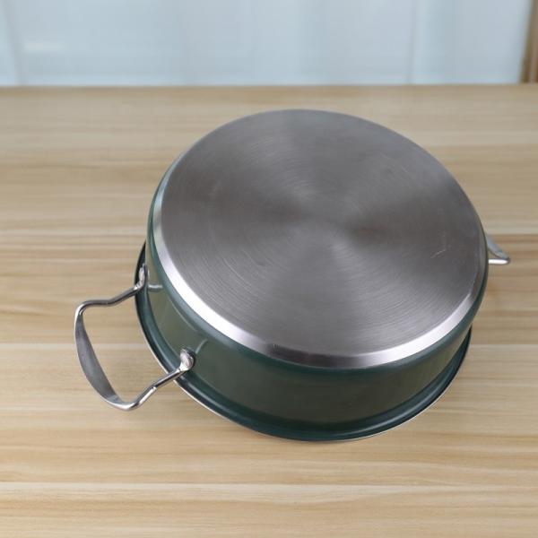 Nonstick 201 cookware food warm cooking 24cm hot pot stainless steel soup pot