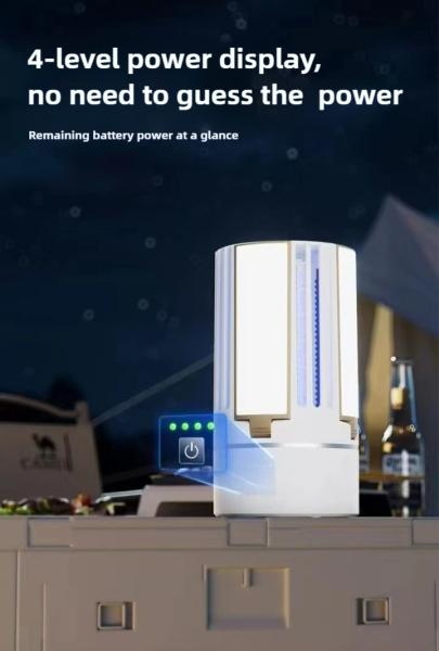 JZ 3 in 1 USB Rechargeable Night Light and Mosquito Killer Lamp for Camping and Traveling Bug Zapper with 4000mah Big Battery