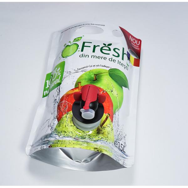 Spouted вакуум CMYK стоит вверх жидкостная упаковывая алюминиевая фольга мешков внутренняя