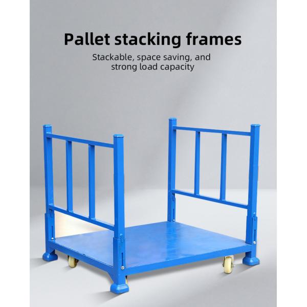 Steel Pallet Industrial Movable Warehouse Storage Rack Stackable Easy Handling Design
