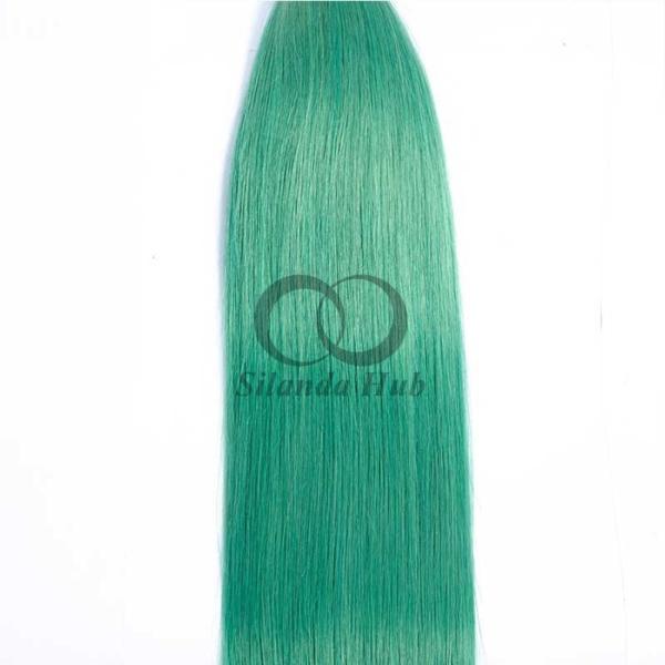 #T1B/Green Straight Remy Human Hair Bundles Sew In Weave Bundles Brazilian Bundle Deals