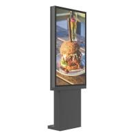65 inch High Brightness Weatherproof Outdoor Drive Thru Menu Board with floorstanding base