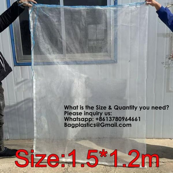 Extra Large Mesh Bag 100 Gallon 60''X48'' Multipurpose Drawstring Storage Container Sack Net Bags For Collecting Recycling Water Bottles Empty Cans Laundry Basketball Soccer Team Balls