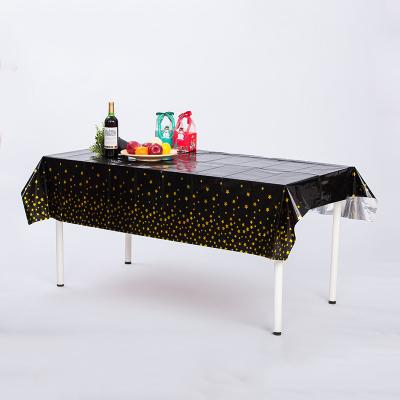 137*183cm Black Disposable Table Cover 137x183cm Rectangle Table Cover Plastic