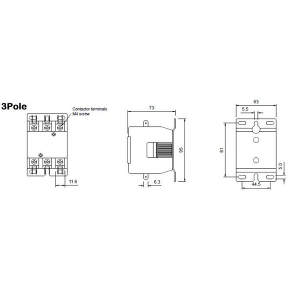 Air Contactor CJX9 1P 2P 3P 40A 50A 60A 24V 240V conditioner AC Magnetic contactor