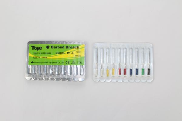 Toye Dental Stainless Steel-Hand Barbed Broaches